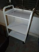 *White Three Tier Trolley