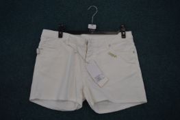 *Zadig & Voltaire White Denim Shorts Size: 42 RRP: £175