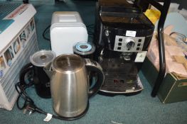 *Delonghi Magnificus Coffee machine plus Mini Fridge, Kettle, etc.