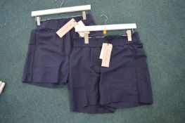 *Two Pairs of Rosemunde Blue Shorts Size: Sizes: 36 and 34