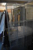 *Wire Cage Locker with Six Compartments