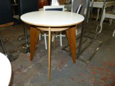 *Occasional Table with White Top 80cm diameter