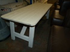 *Folding Wooden Table in White