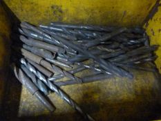 *Steel Box of Various Drill Bits Including Morse T