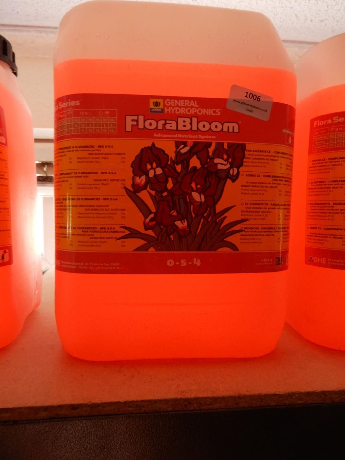 1x 10L of General Hydroponics Flora Bloom Advance Nutrition System 0-5-4