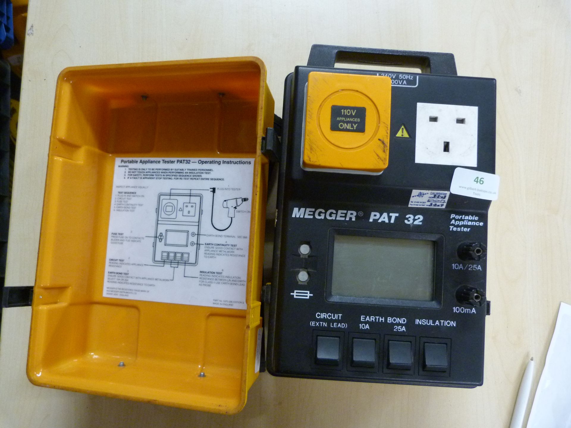 *Megger PAT 32 Portable Appliance Tester 219-579