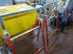 *Pair of Adjustable Steel Trestles