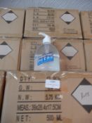 *3x Boxes of 12 500ml Hand Sanitiser with Dispensing Pumps