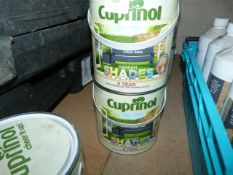 *2x 2.5L of Cuprinol Garden Shades Urban Slate Pai