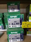 *Three Boxes of Spax Wirox Screws