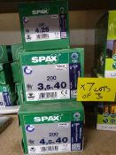 *Three Boxes of Spax Wirox Screws