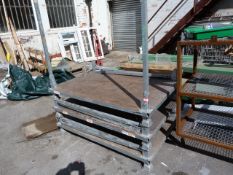 *Three Galvanised Steel Collapsible Stacking Stillages