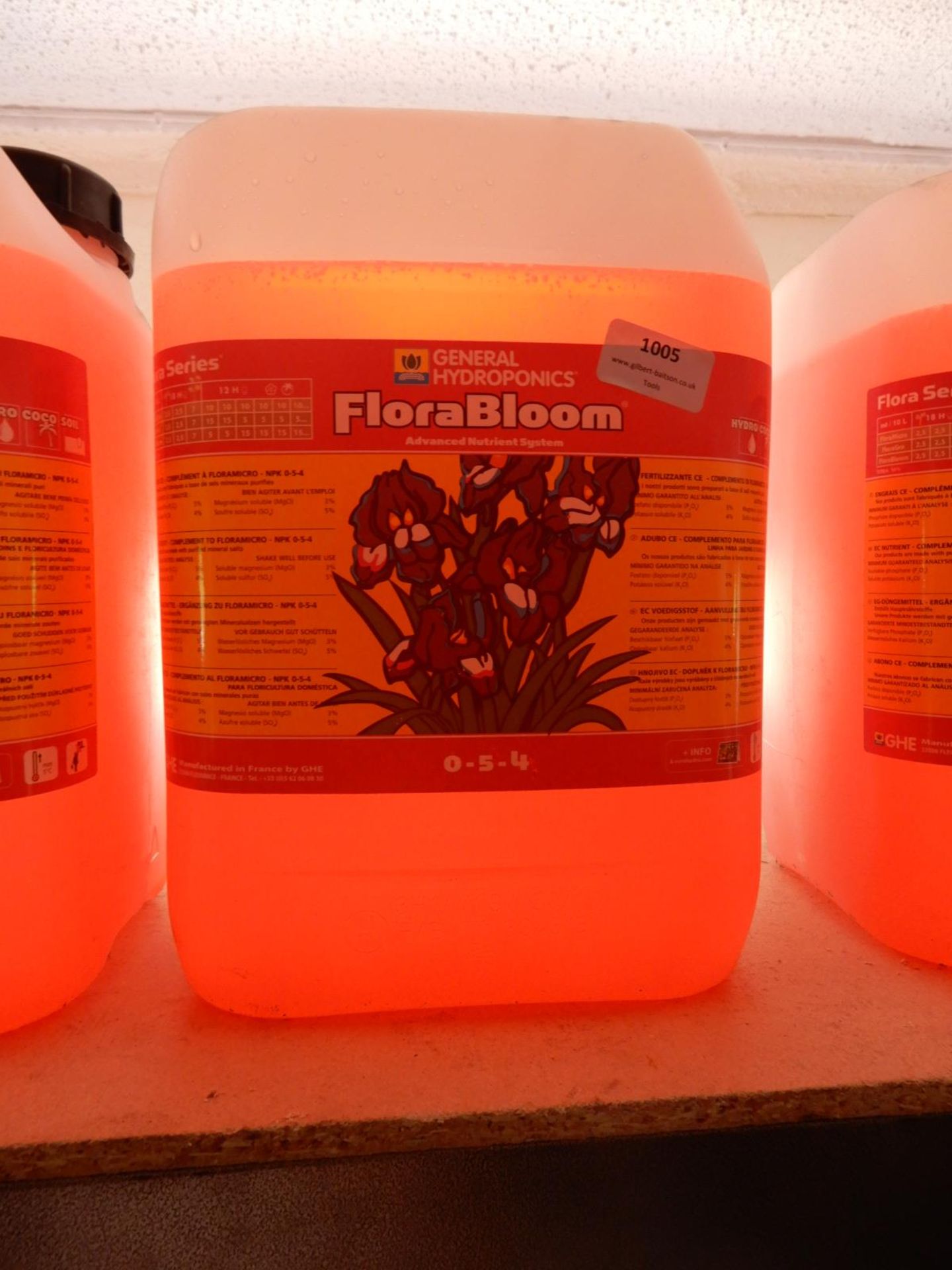 1x 10L of General Hydroponics Flora Bloom Advance Nutrition System 0-5-4