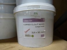 *5kg Tub of Copper Clout Nail 3x30mm