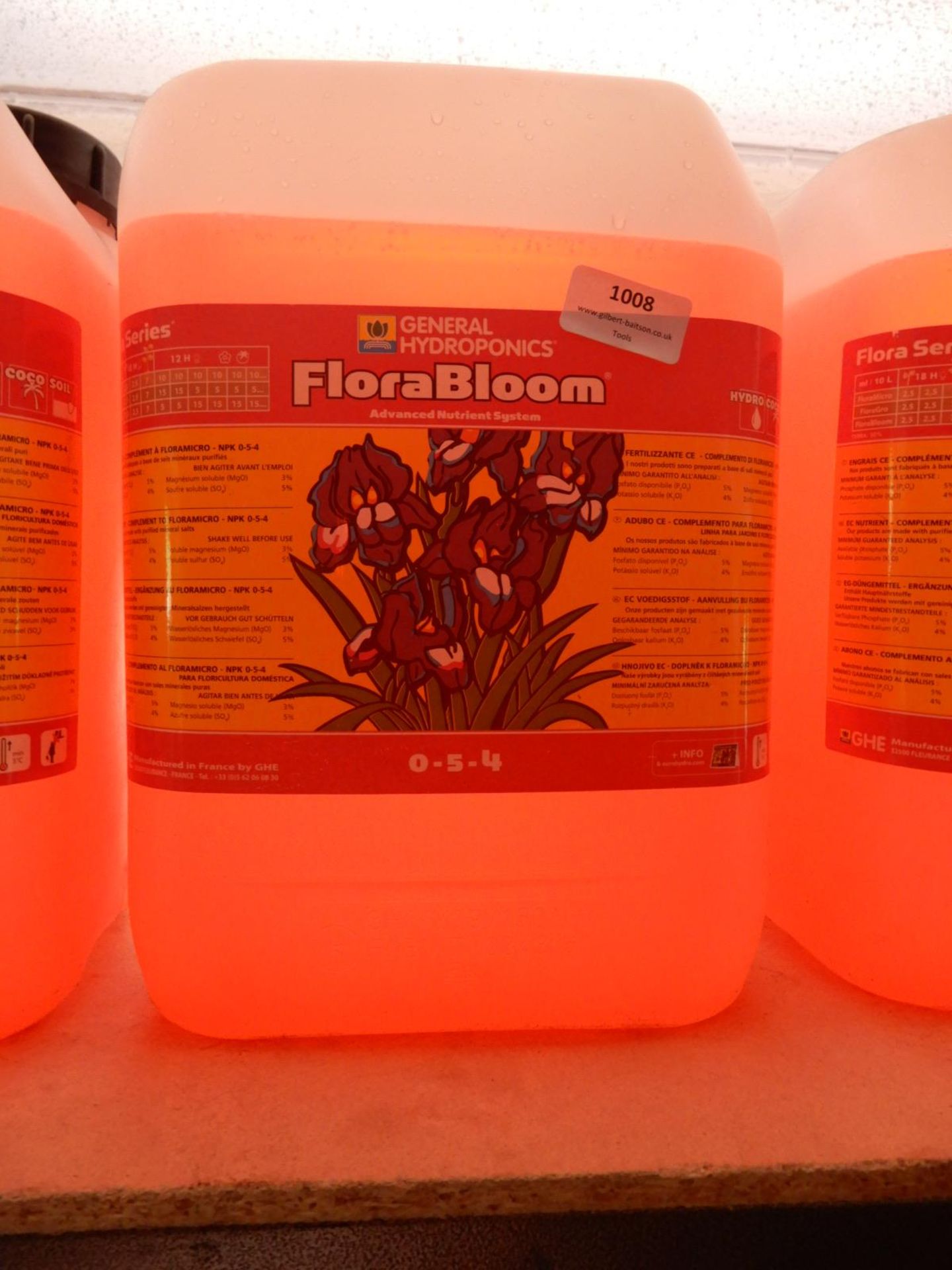 1x 10L of General Hydroponics Flora Bloom Advance Nutrition System 0-5-4