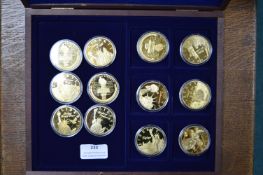 Twelve Commemorative USA Coins