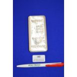 1kg Silver Ingot 999.0 Purity Issued by Metalor of Switzerland