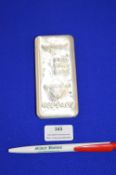 1kg Silver Ingot 999.0 Purity Issued by Metalor of Switzerland