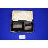 Pair of Hallmarked Silver Napkin Rings in Case - Birmingham, ~91g