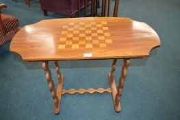 1970's Table with Inlaid Chessboard