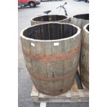Oak Beer Barrel with Top Removed
