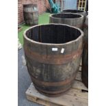 Oak Beer Barrel with Top Removed