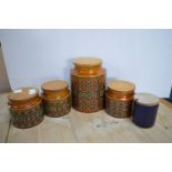 Five Hornsea Pottery Storage Jars