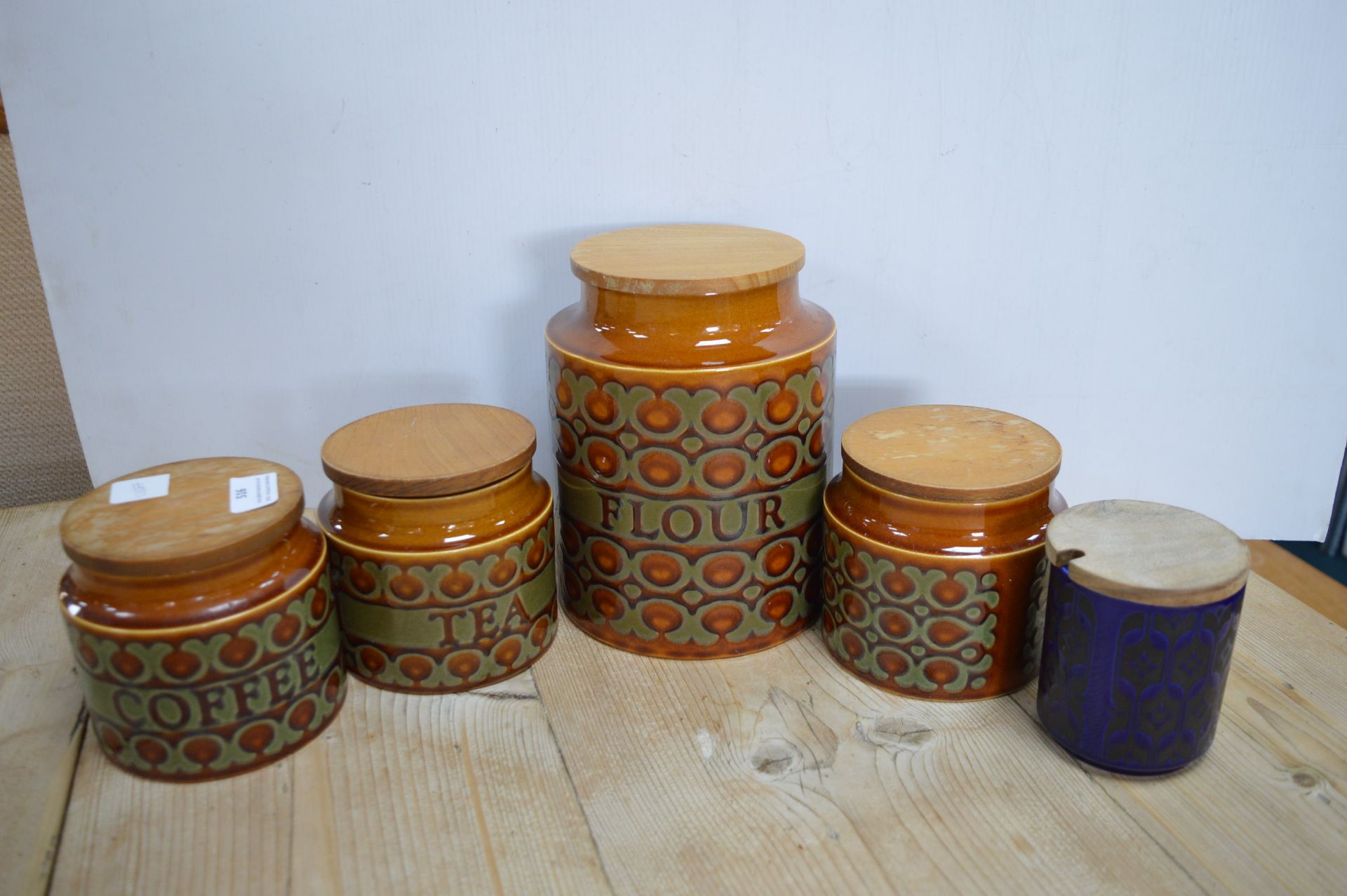 Five Hornsea Pottery Storage Jars