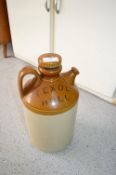 Hull Texol Salt Glaze Stoneware Flagon