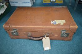 Vintage Leather Suitcase