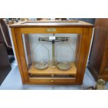 Scientific Scales in Mahogany Cabinet by Thomson Skin & Hamilton of Glasgow