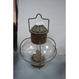 Brass Hanging Paraffin Lamp