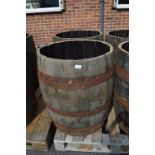 Oak Beer Barrel with Top Removed