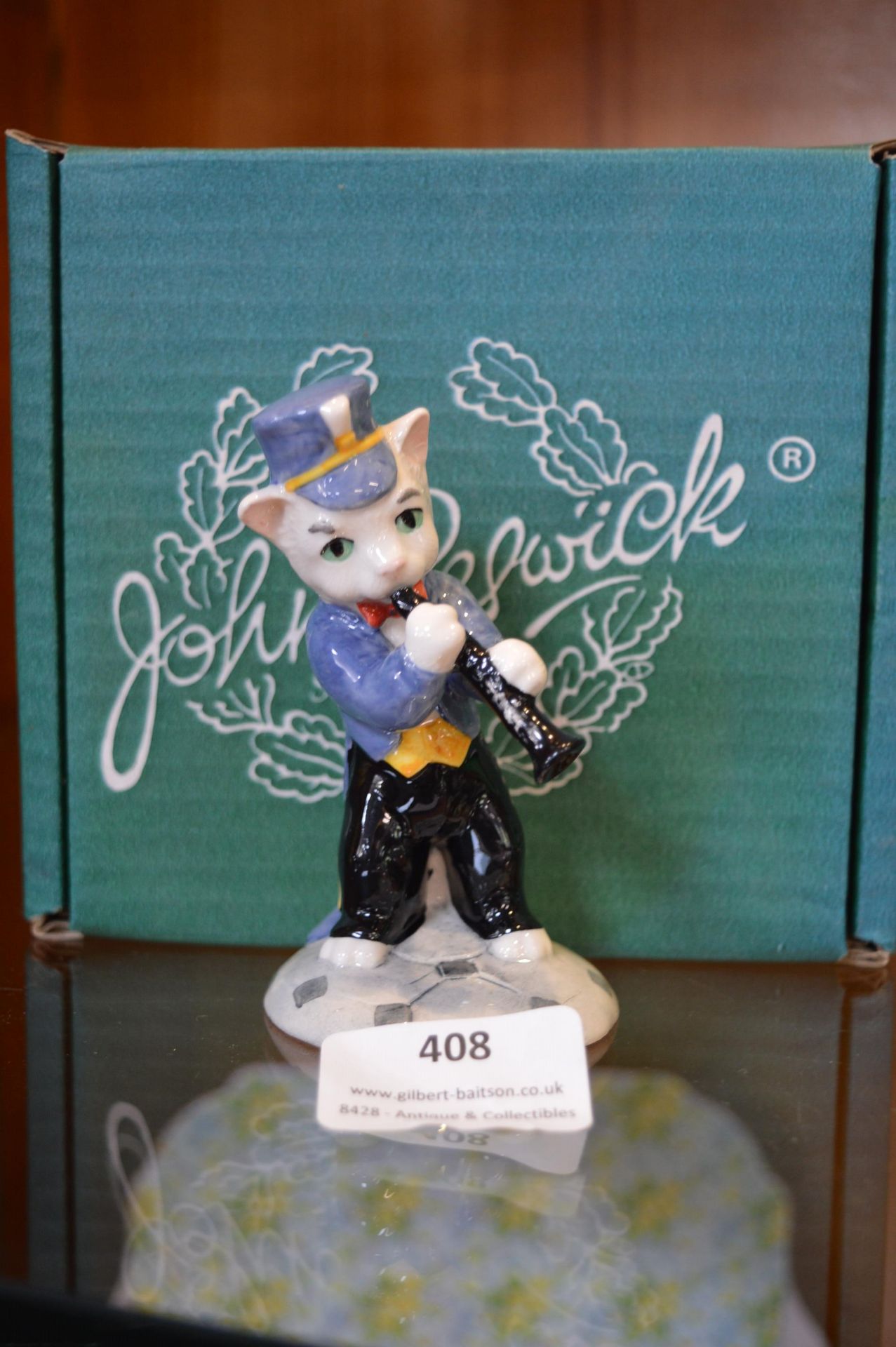 Beswick Cat Figure with Packaging - Rat Catcher Bilk