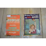 Two 1950's/60's Advertising Signs for Bovril and Brooklax