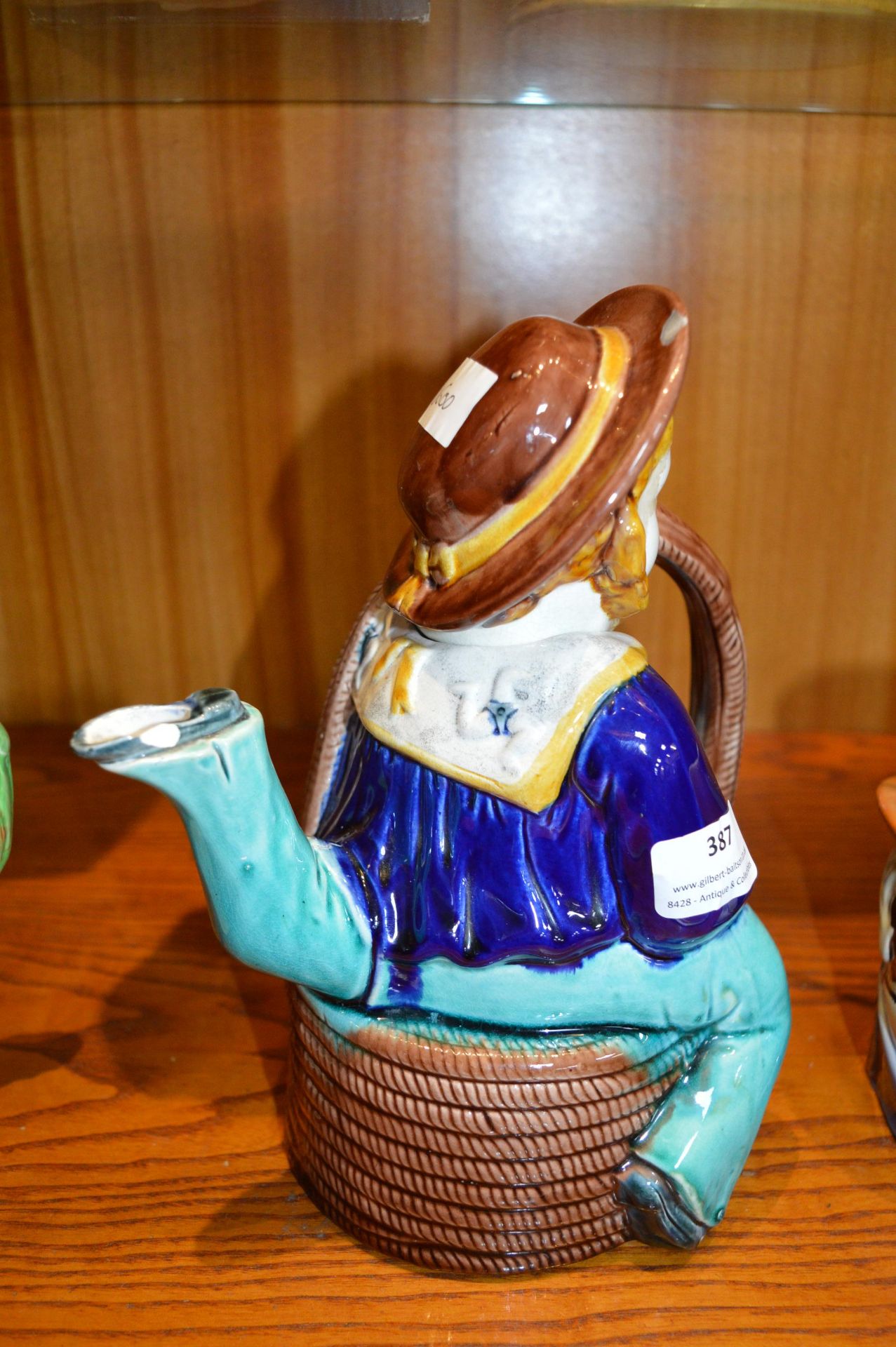 Victorian Majolica Sailor Teapot plus Character Jug and Tankard (all AF) - Image 2 of 3