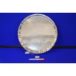 Hallmarked Sterling Silver Tray - Sheffield 1919, ~1.4kg