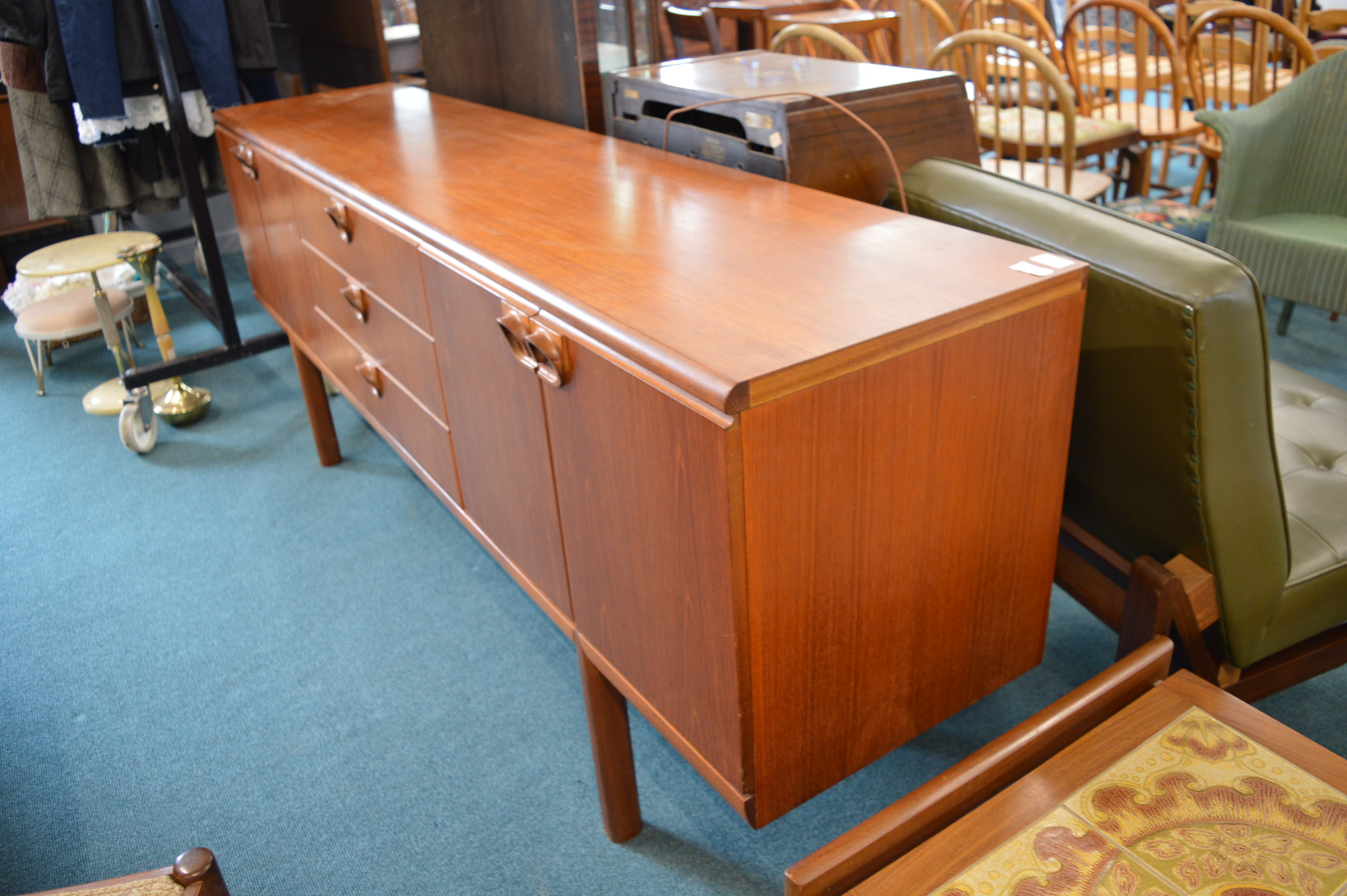 1970's Mcintosh Teak Sideboard with Three Drawers and Four Doors - Image 2 of 3