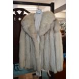 Pale Grey Fur Jacket