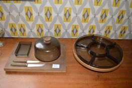 1970's Lazy Susan and Cheeseboard