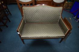 Edwardian Mahogany Framed Sofa with String Inlay