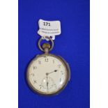 Britannia Silver Pocket Watch (working condition)