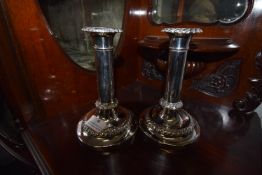 Pair of Silver Plate Candlesticks