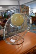 1950's Glass Planet Style Lamp