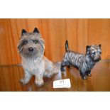 Sylvac Terrier and a Doulton Terrier