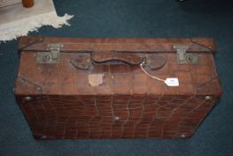 Vintage Crocodile Suitcase