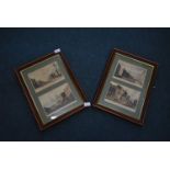 Pair of Framed Edwardian Prints Depicting London Scenes