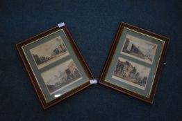 Pair of Framed Edwardian Prints Depicting London Scenes