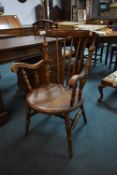 Elm Stick Back Windsor Style Chair with Arms