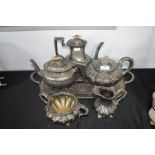 EPNS Tea Set with Tray etc.